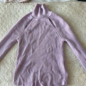 Urban Outfitters Lavender Cut Out Long Sleeve